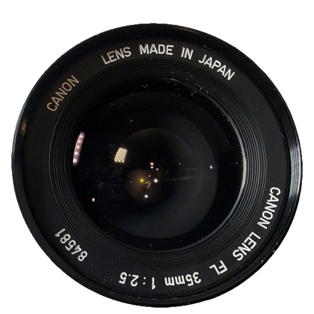 Vintage Canon FL 35mm f2.5 Wide Angle Lens Manual Focus From JAPAN With Case
